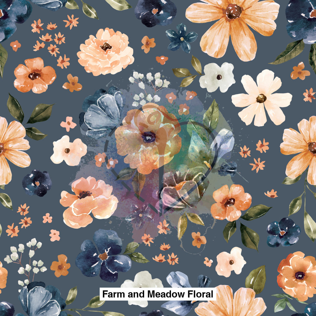 Farm And Meadow Floral Country Blue Lfs Catalog