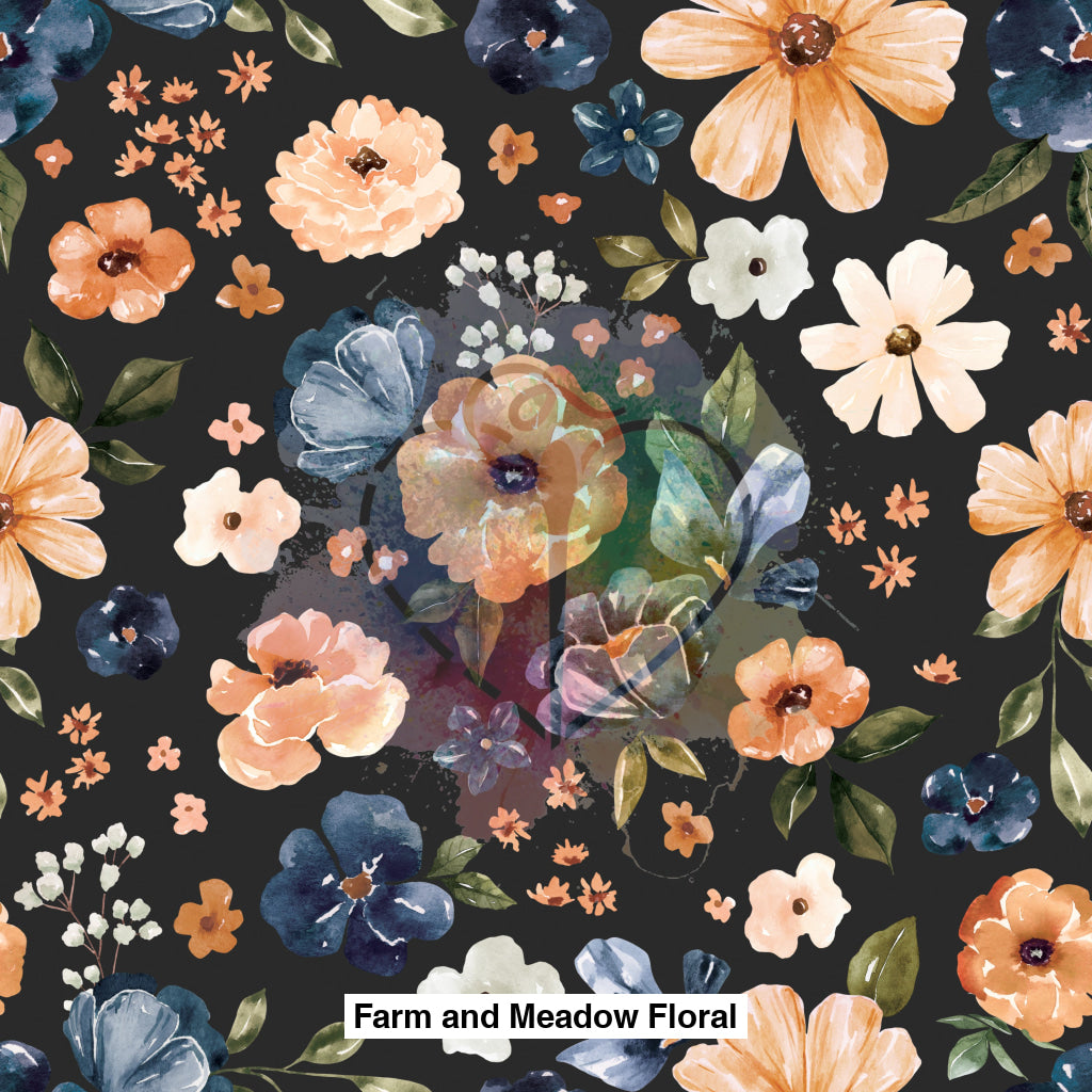 Farm And Meadow Floral Dark Gray Lfs Catalog