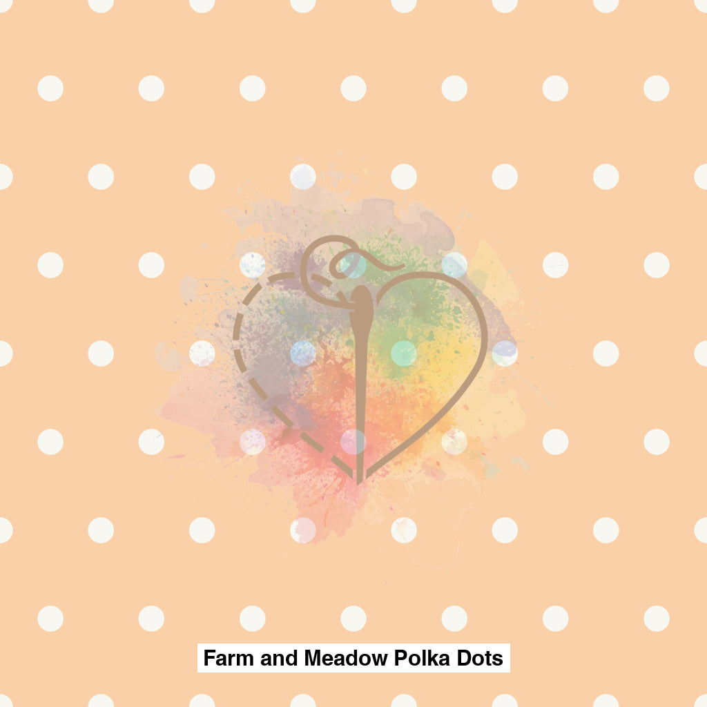 Farm And Meadow Polka Dots Light Peach Pink Lfs Catalog