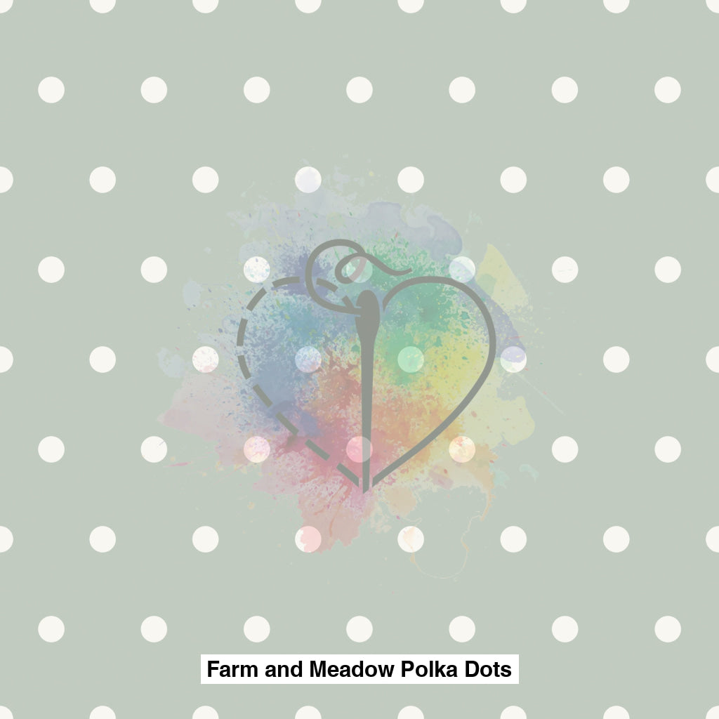 Farm And Meadow Polka Dots Mint Blue Lfs Catalog