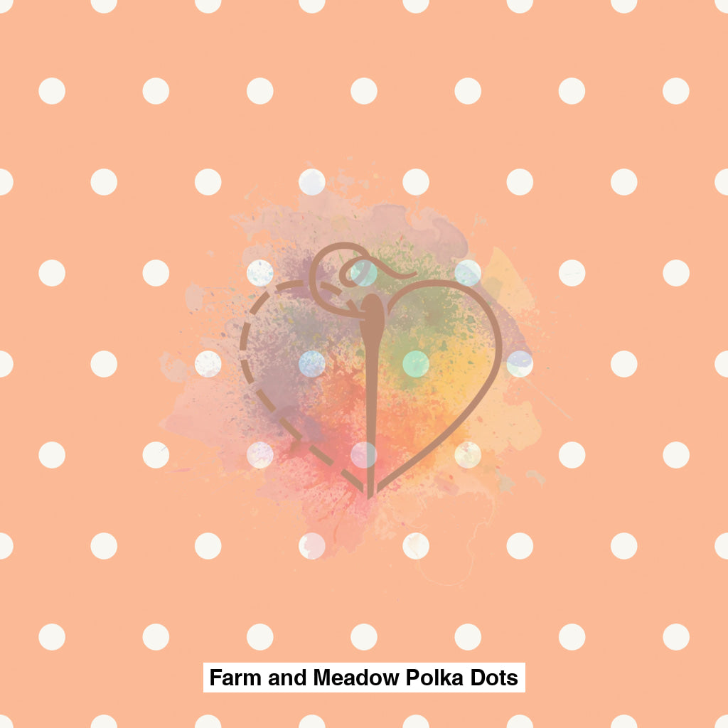 Farm And Meadow Polka Dots Peach Pink Lfs Catalog