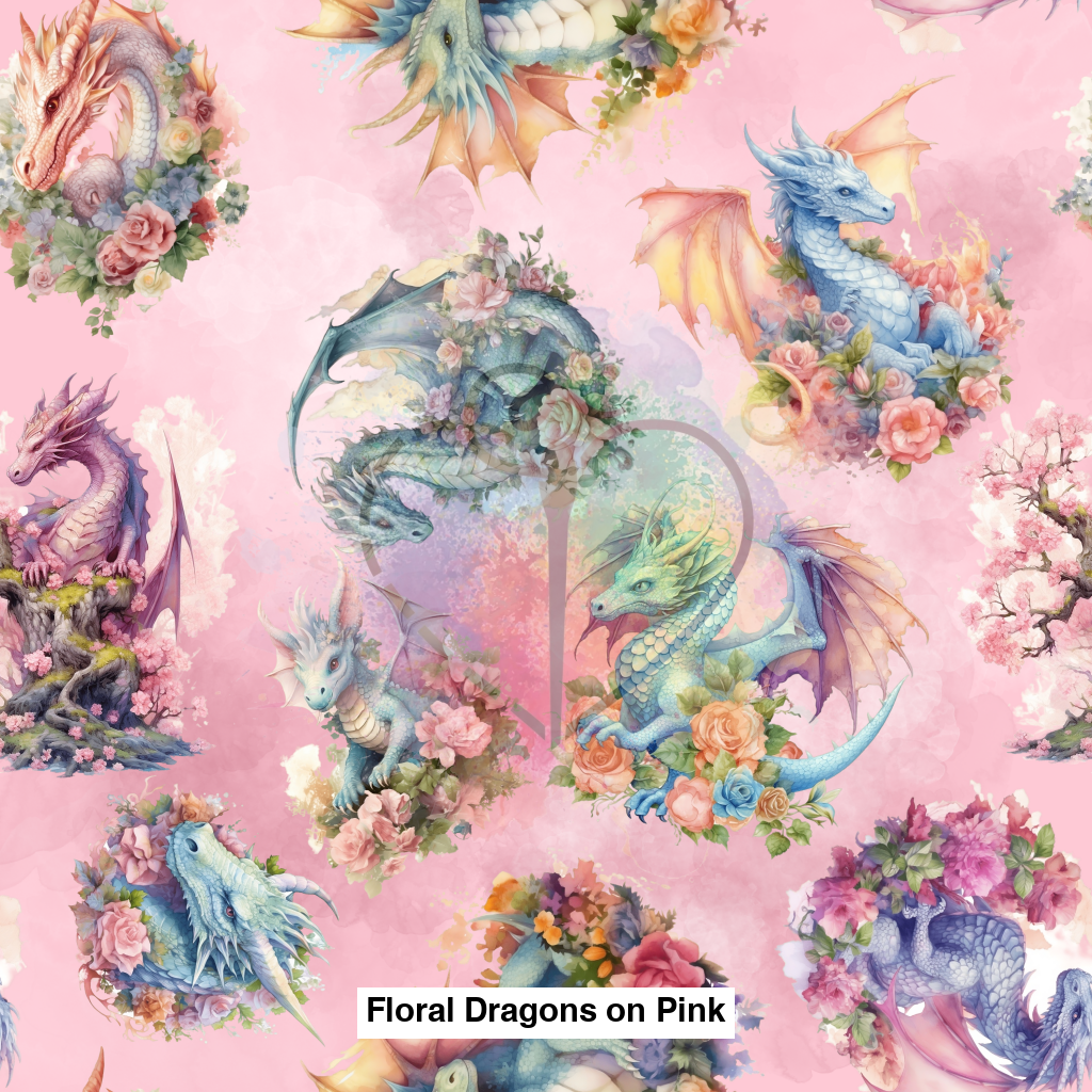 Floral Dragons On Pink Lfs Catalog