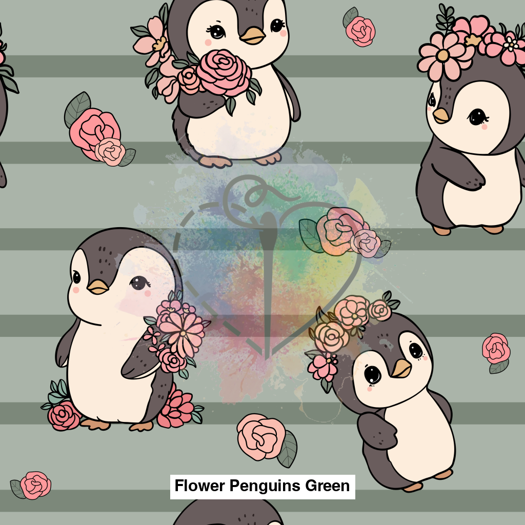 Flower Penguins Green Lfs Catalog