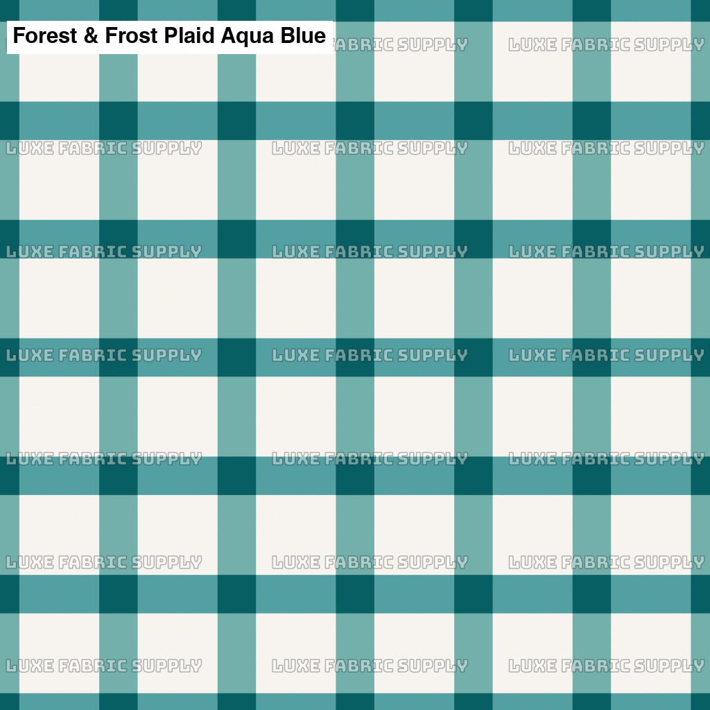 Forest & Frost Plaid Aqua Blue Lfs Catalog