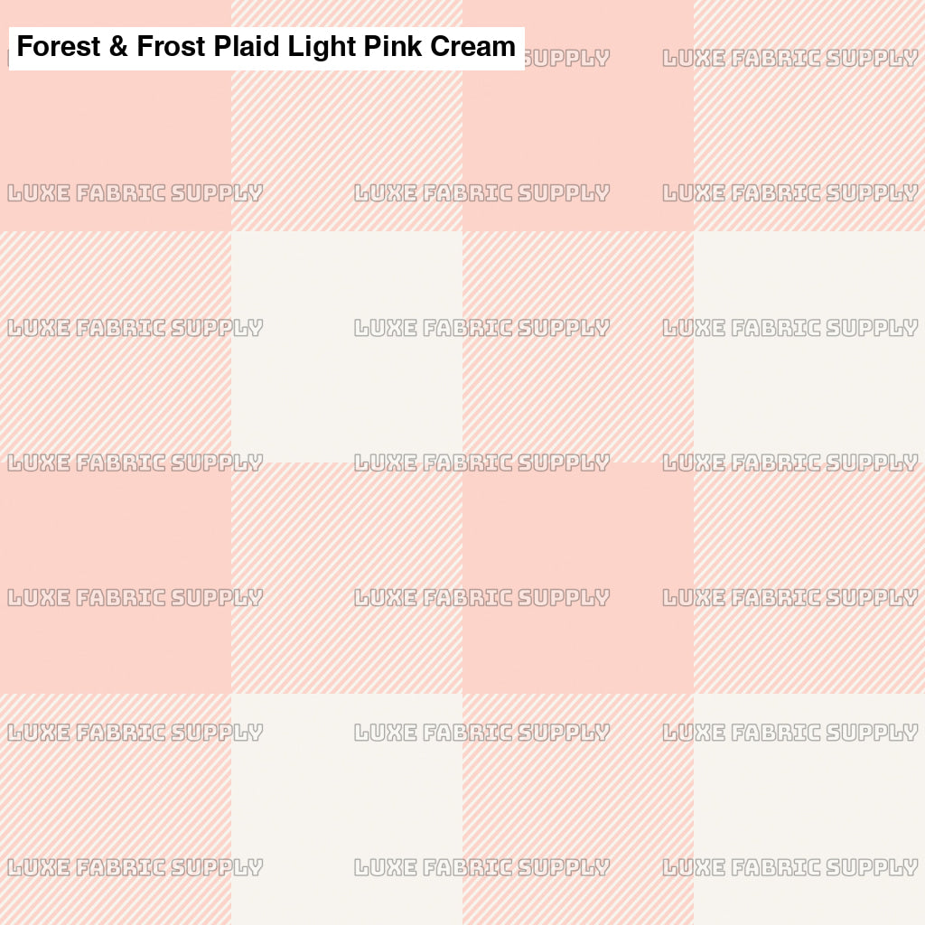 Forest & Frost Plaid Light Pink Cream Lfs Catalog