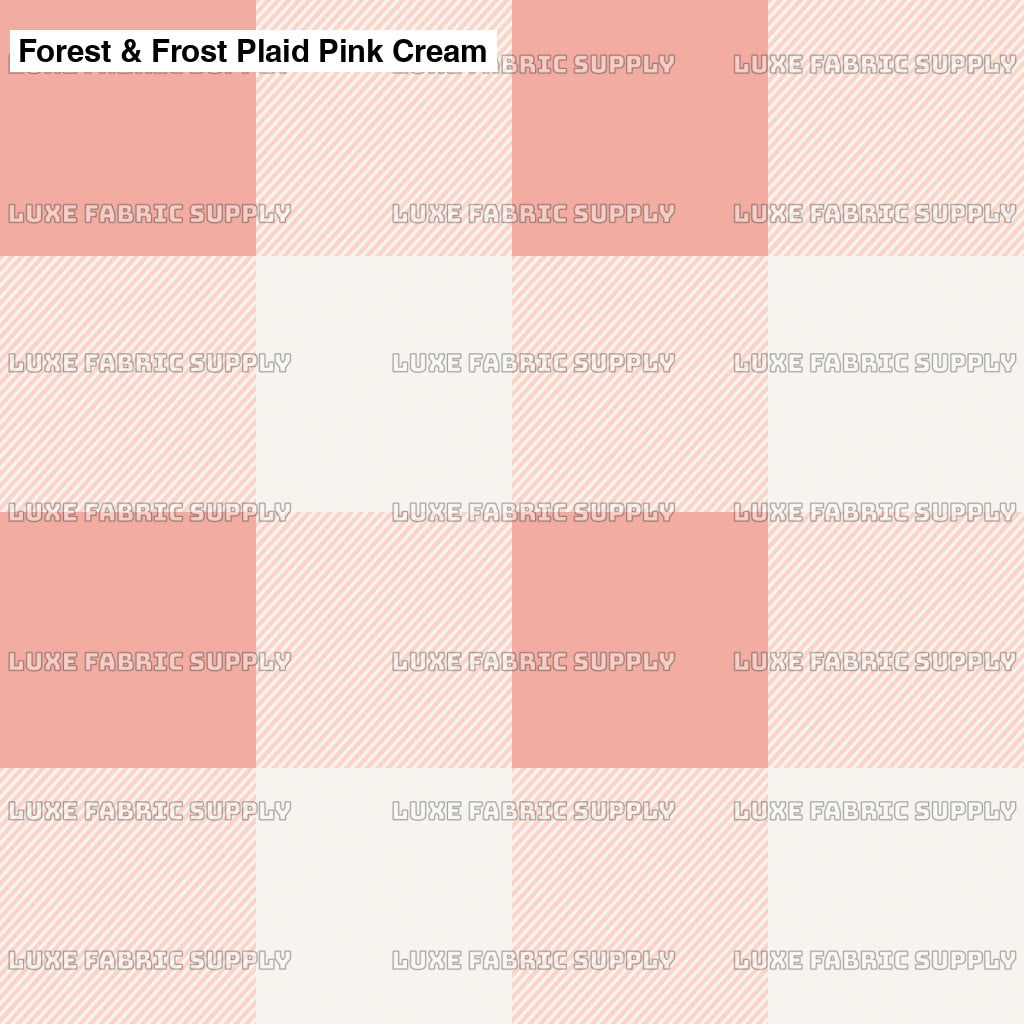 Forest & Frost Plaid Pink Cream Lfs Catalog