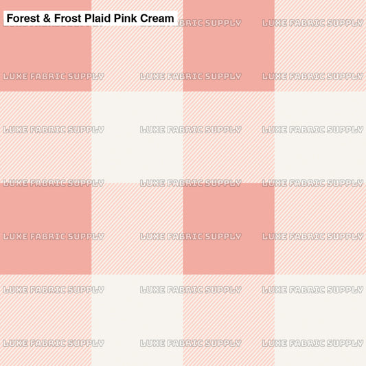 Forest & Frost Plaid Pink Cream Lfs Catalog