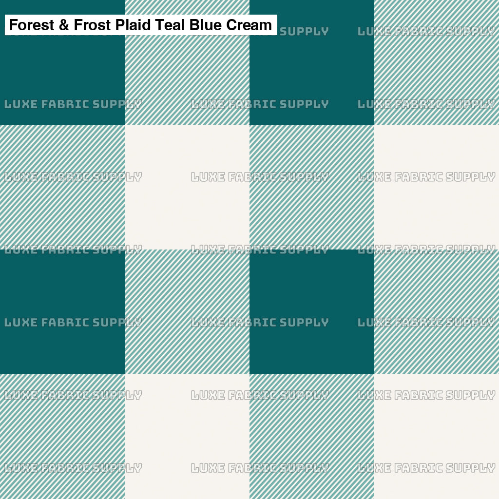 Forest & Frost Plaid Teal Blue Cream Lfs Catalog