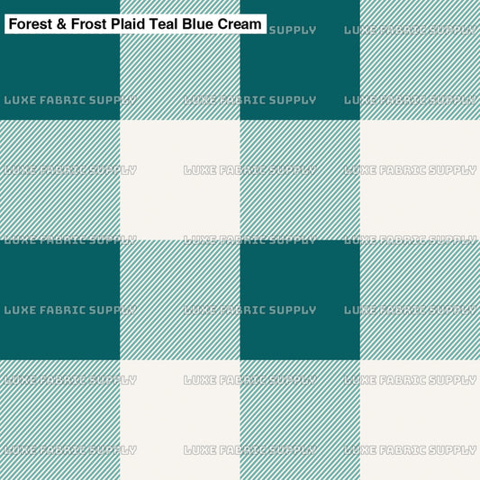 Forest & Frost Plaid Teal Blue Cream Lfs Catalog