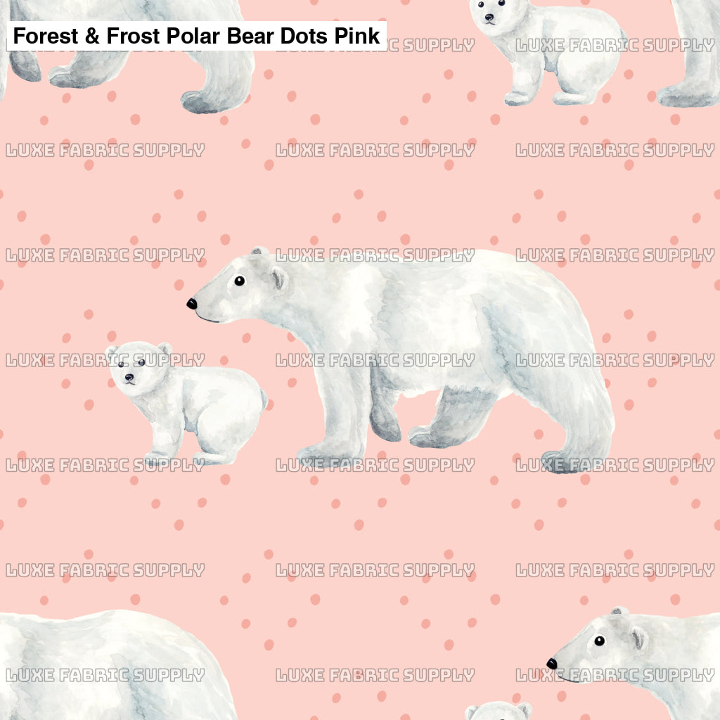 Forest & Frost Polar Bear Dots Pink Lfs Catalog