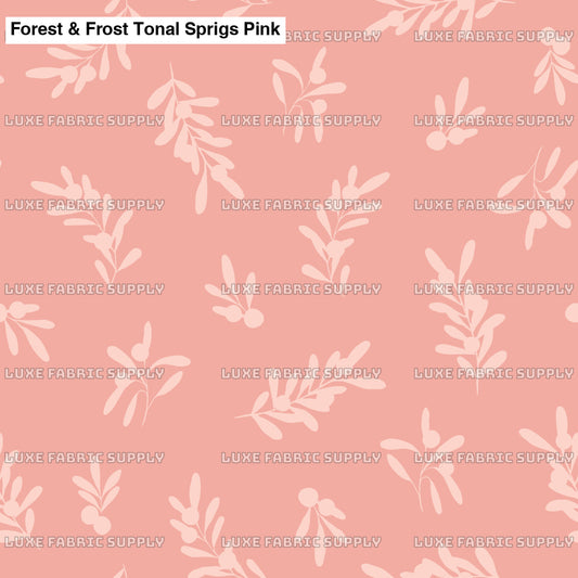 Forest & Frost Tonal Sprigs Pink Lfs Catalog