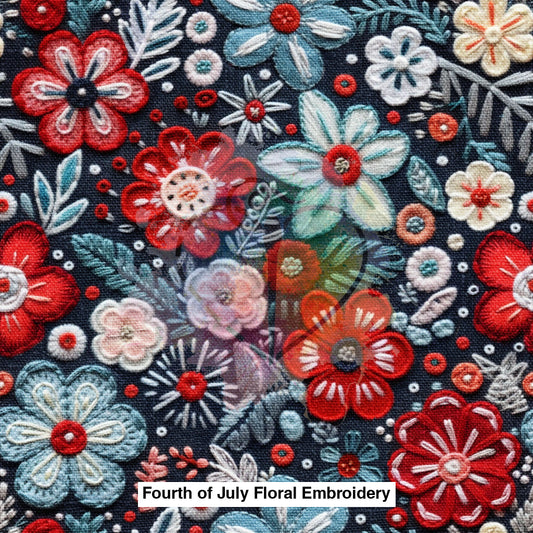 Fourth Of July Floral Embroidery Lfs Catalog