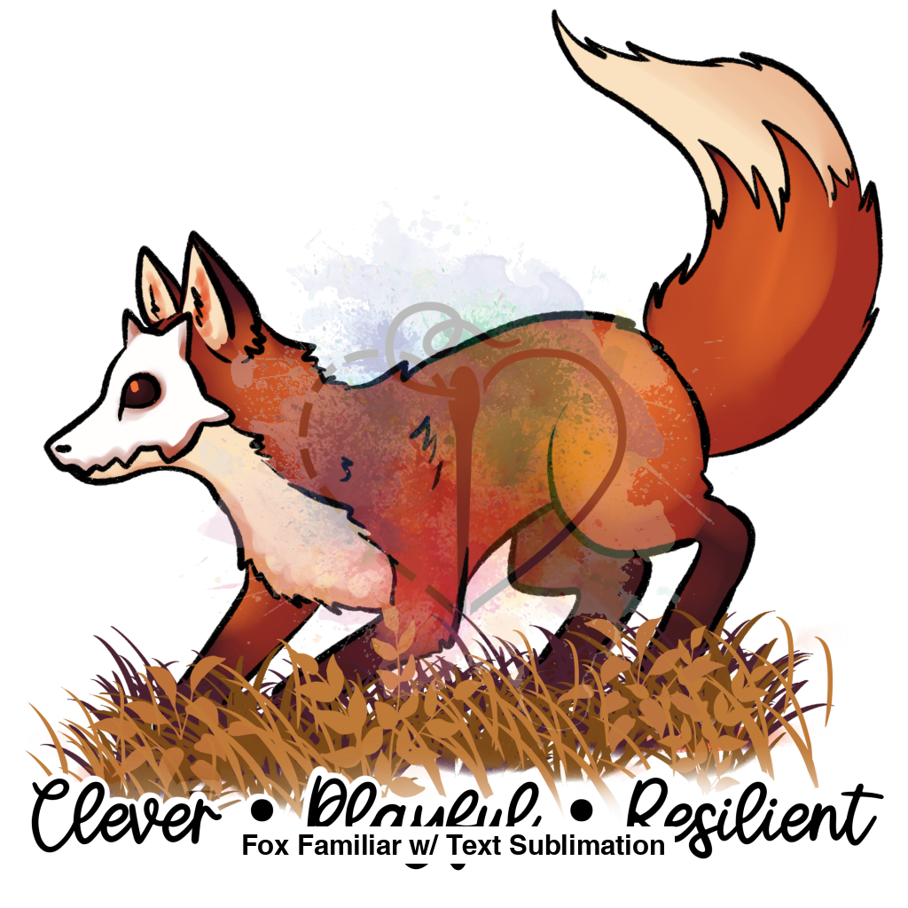 Fox Familiar W/ Text Sublimation