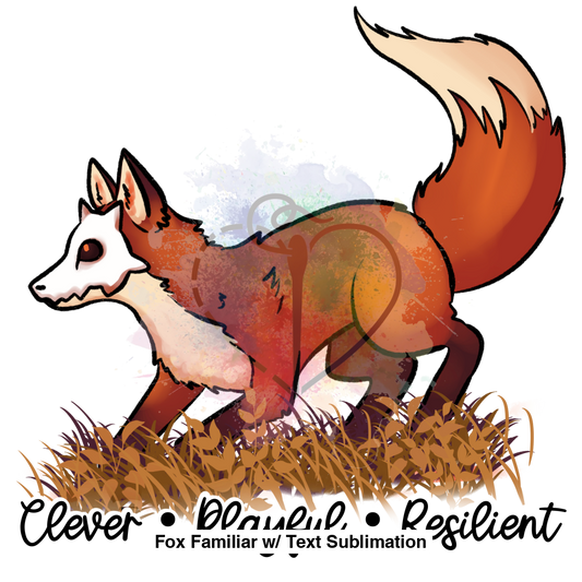 Fox Familiar W/ Text Sublimation