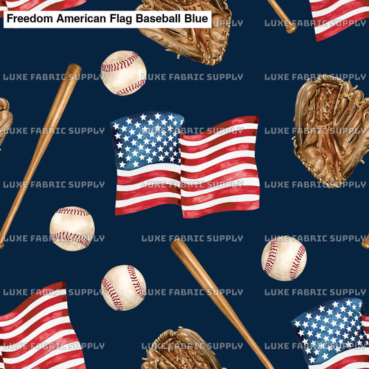 Freedom American Flag Baseball Blue Lfs Catalog