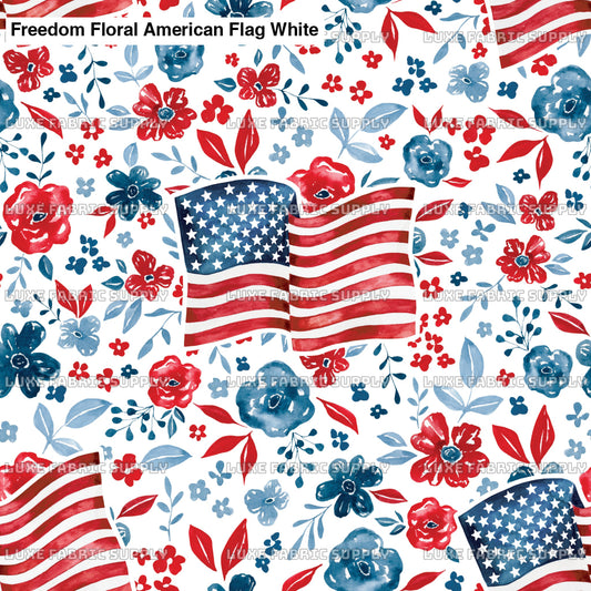 Freedom Floral American Flag White Lfs Catalog