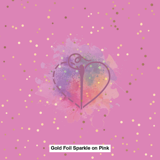 Gold Foil Sparkle On Pink Lfs Catalog