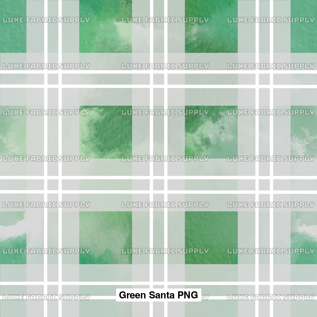 Green Santa Png Panel