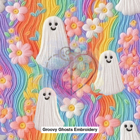 Groovy Ghosts Embroidery Lfs Catalog