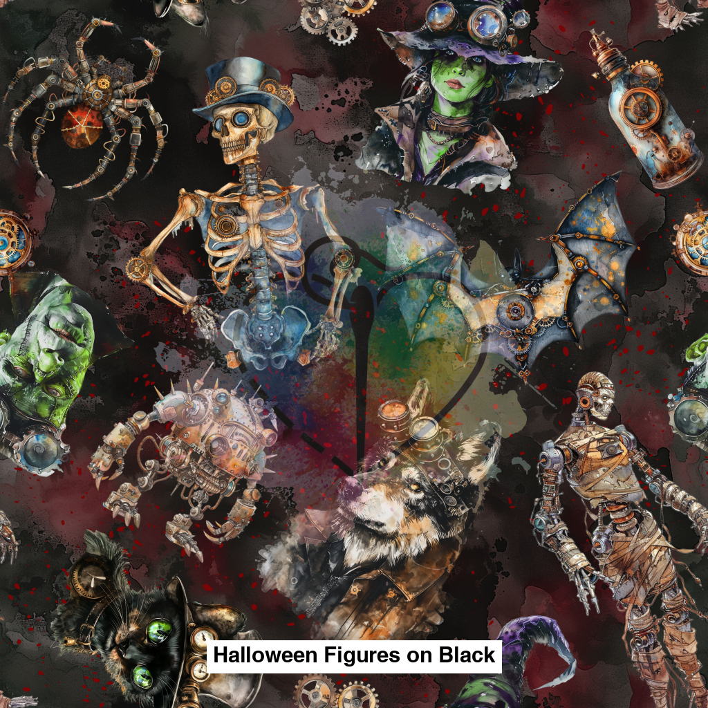 Halloween Figures On Black Lfs Catalog