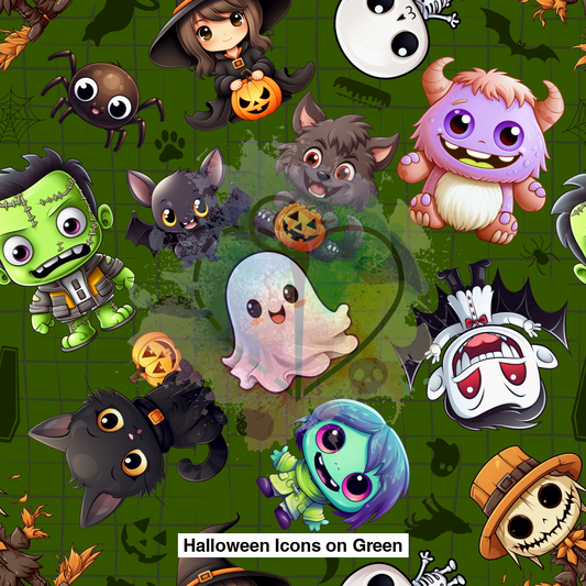 Halloween Icons On Green Lfs Catalog