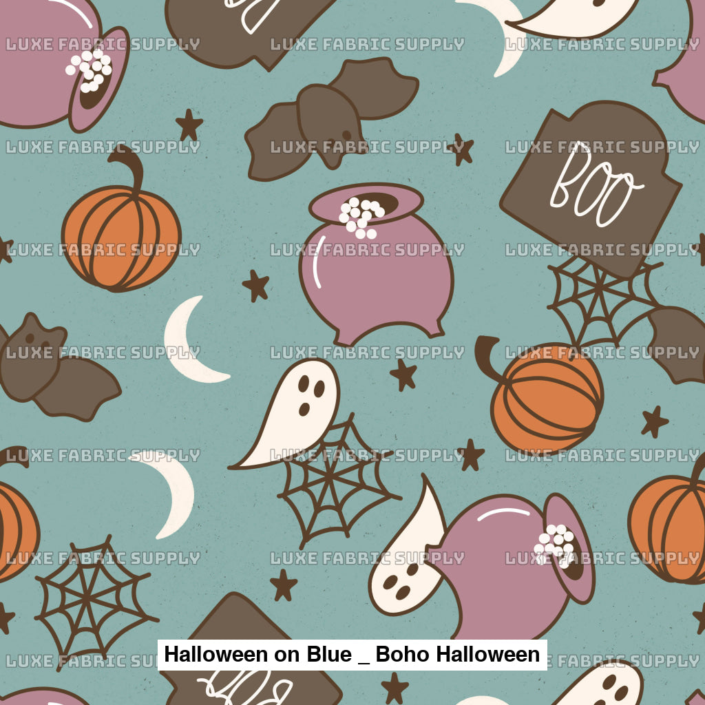 Halloween On Blue _ Boho Fvs Catalog