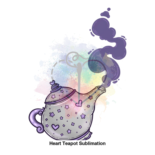 Heart Teapot Sublimation