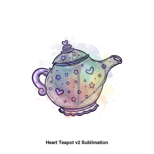 Heart Teapot V2 Sublimation