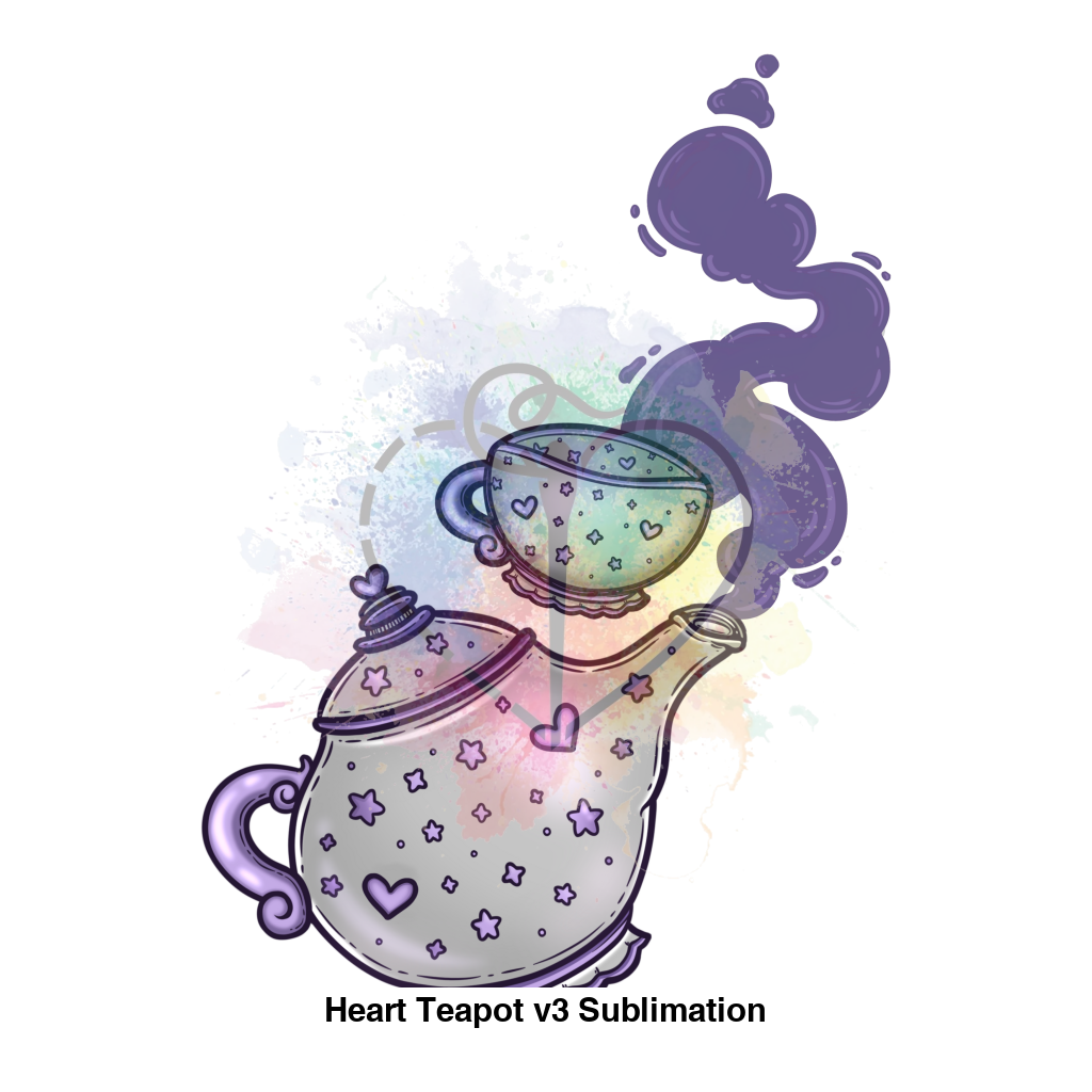 Heart Teapot V3 Sublimation