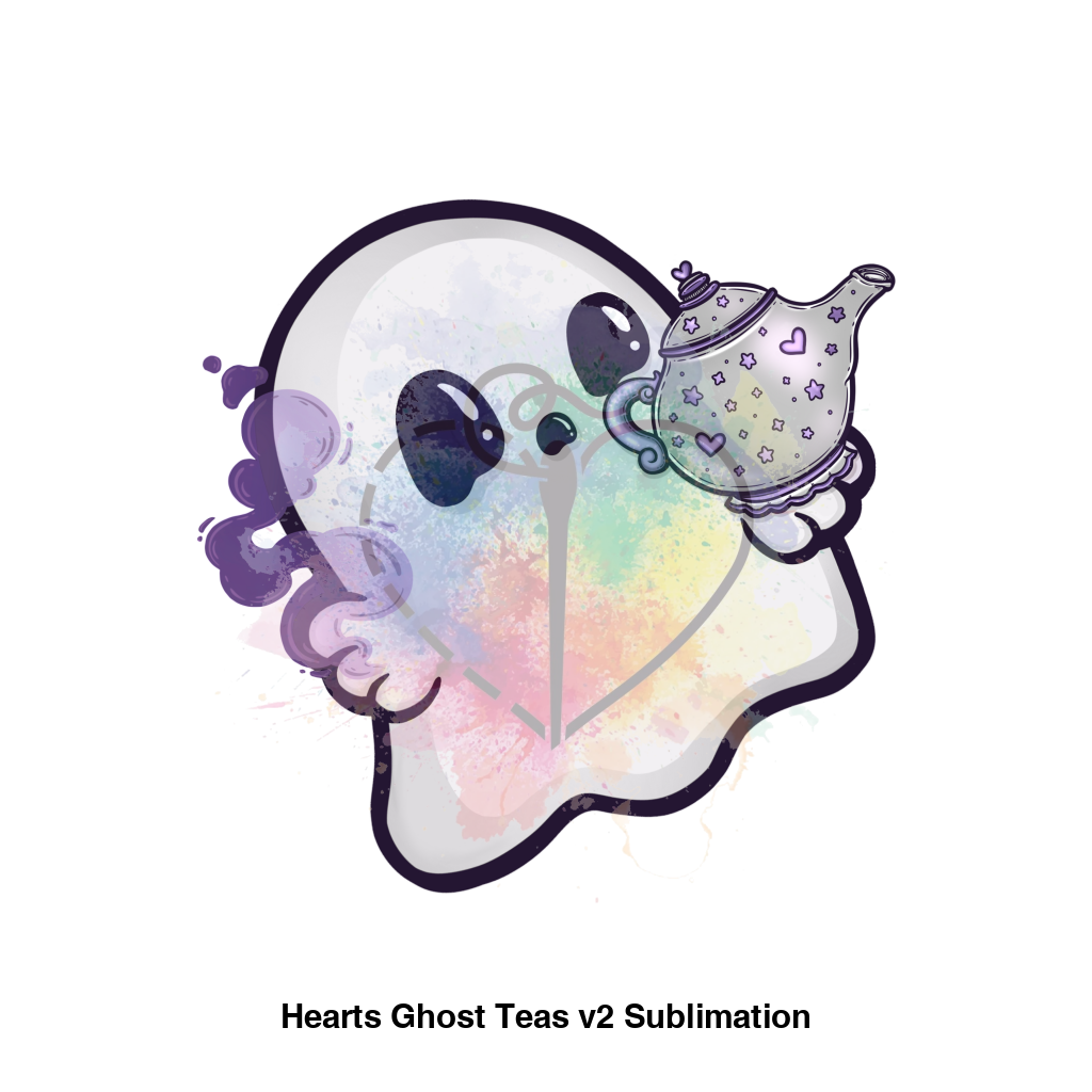 Hearts Ghost Teas V2 Sublimation