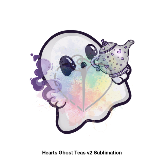 Hearts Ghost Teas V2 Sublimation