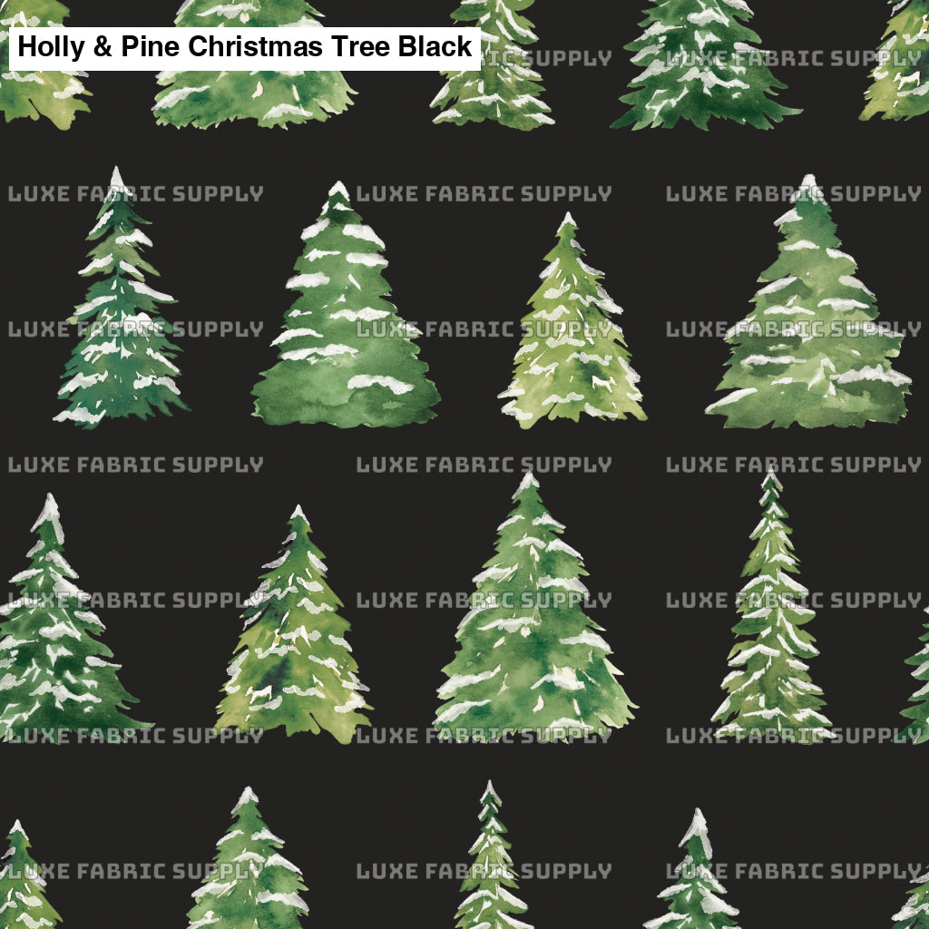 Holly & Pine Christmas Tree Black Lfs Catalog