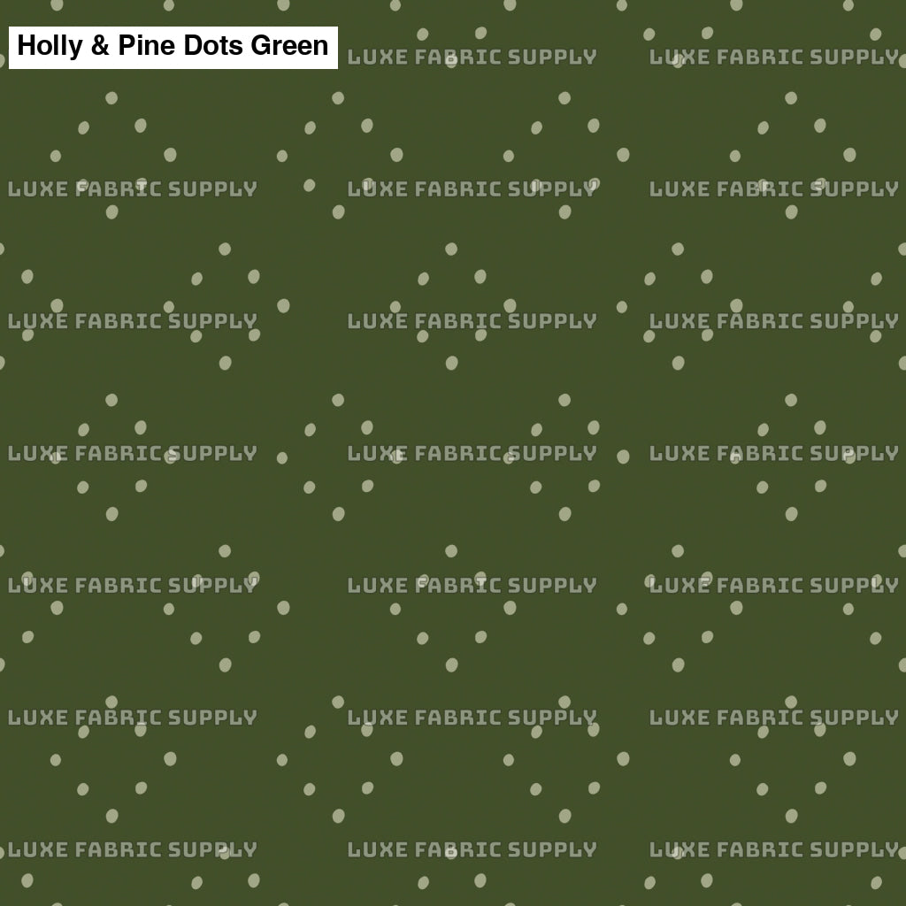 Holly & Pine Dots Green Lfs Catalog