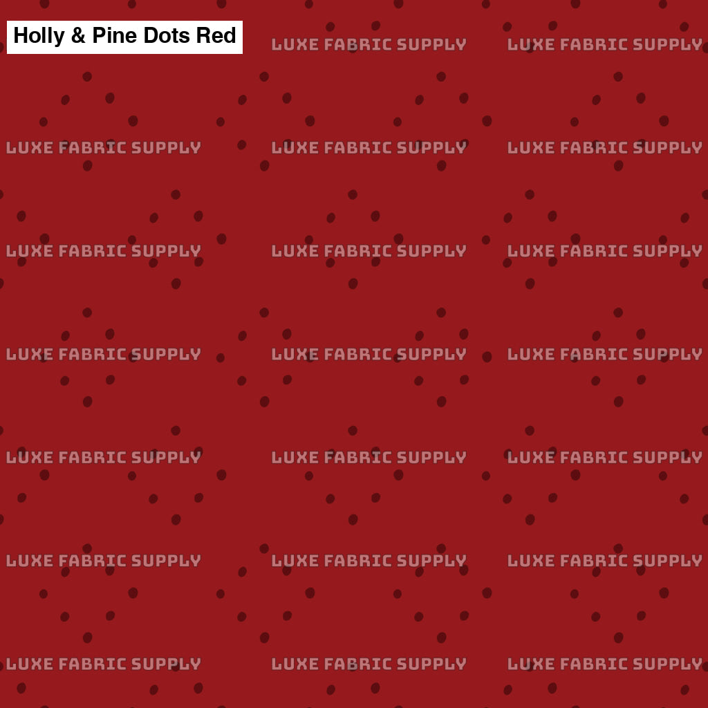 Holly & Pine Dots Red Lfs Catalog