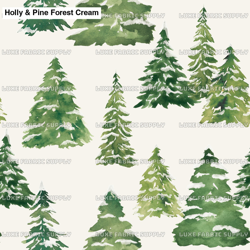 Holly & Pine Forest Cream Lfs Catalog