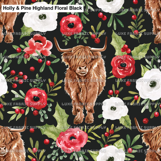 Holly & Pine Highland Floral Black Lfs Catalog