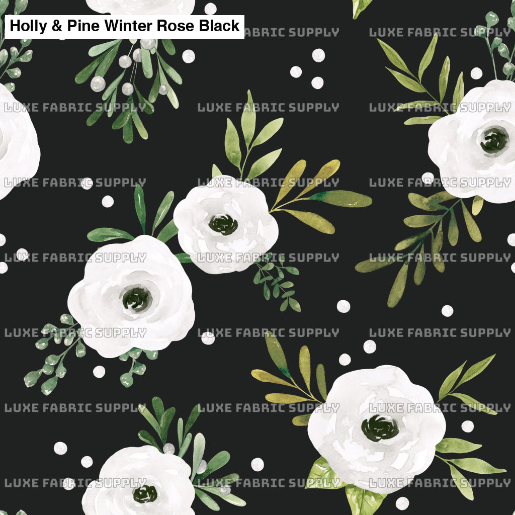 Holly & Pine Winter Rose Black Lfs Catalog