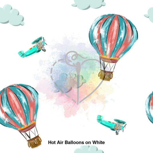 Hot Air Balloons On White Lfs Catalog