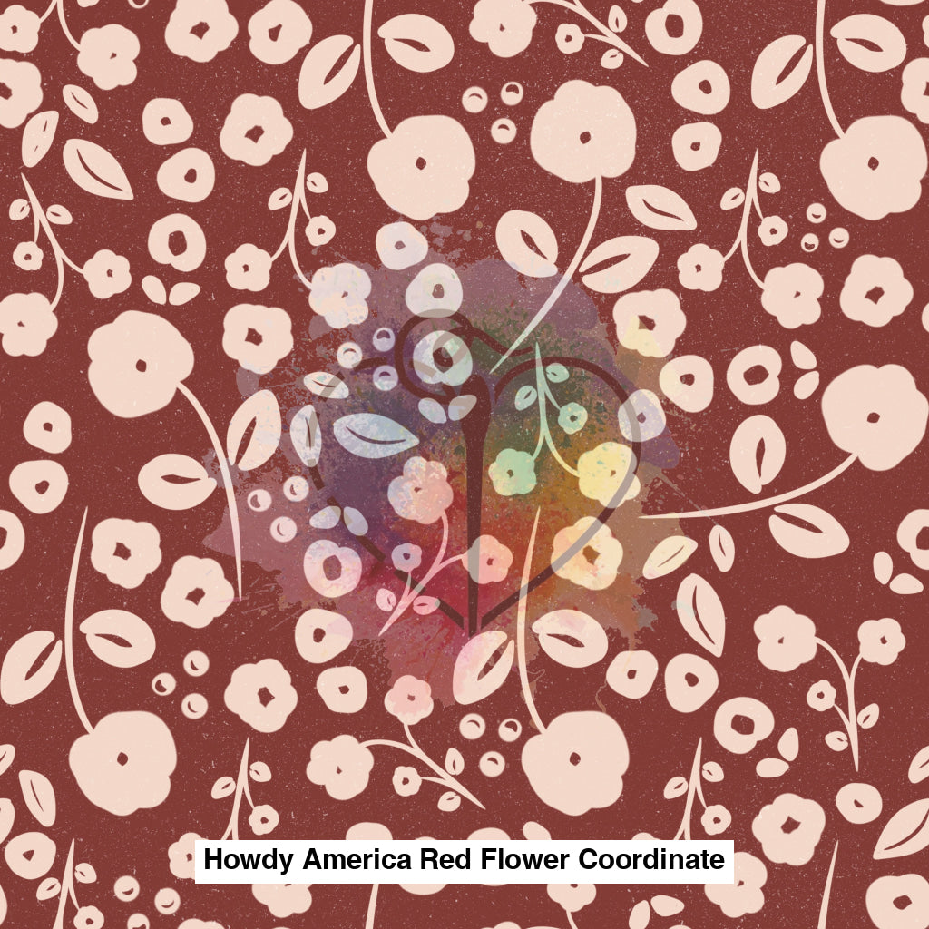 Howdy America Red Flower Coordinate Lfs Catalog