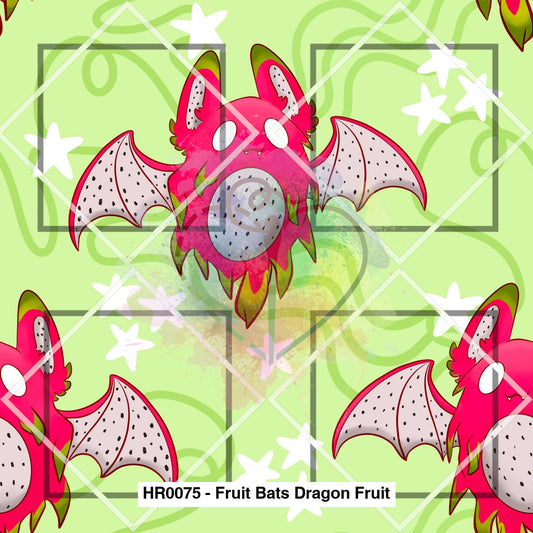 Hr0075 - Fruit Bats Dragon Fabric