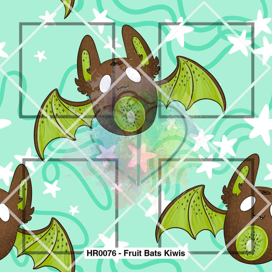 Hr0076 - Fruit Bats Kiwis Fabric