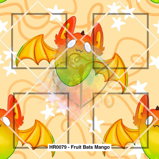 Hr0079 - Fruit Bats Mango Fabric