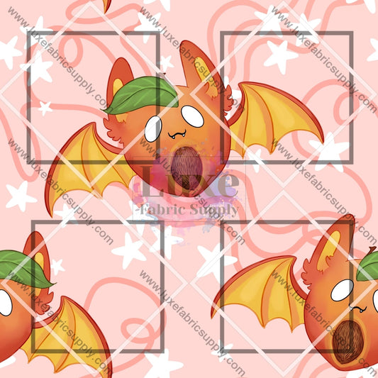 Hr0080 - Fruit Bats Peach Fabric