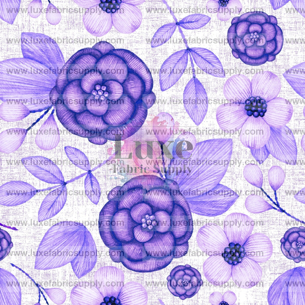 Light Lavender Floral Embroidery Catalog Dba