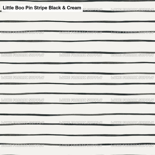 Little Boo Pin Stripe Black & Cream Lfs Catalog