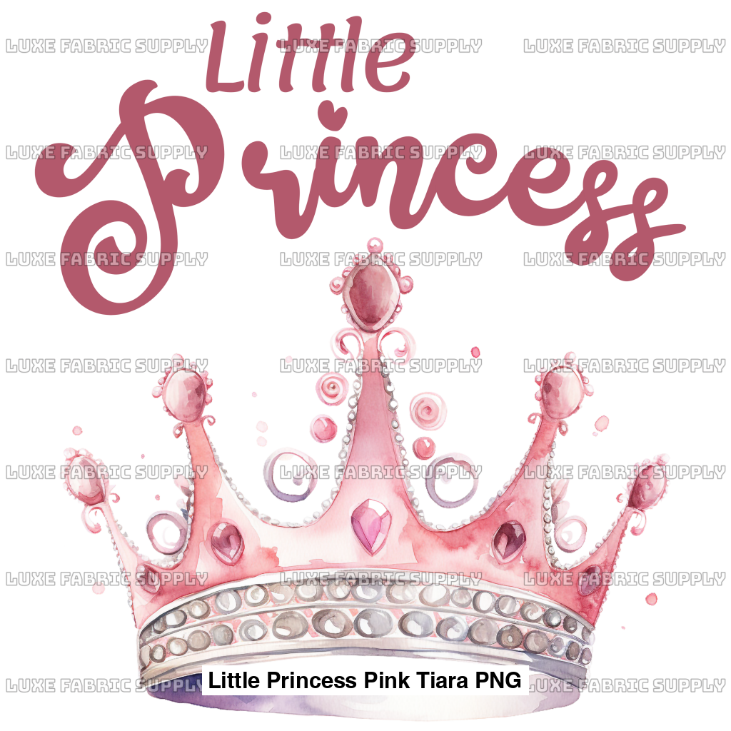 Little Princess Pink Tiara Png Panel