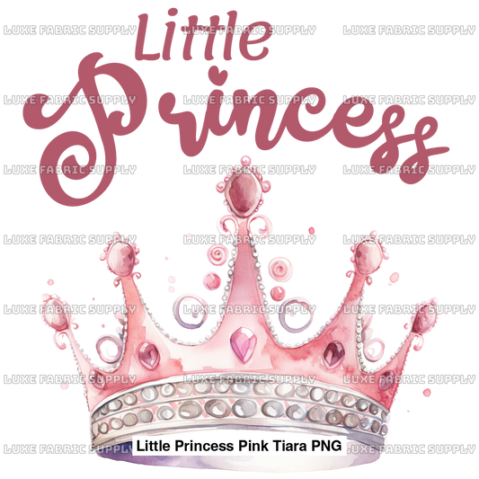 Little Princess Pink Tiara Png Panel