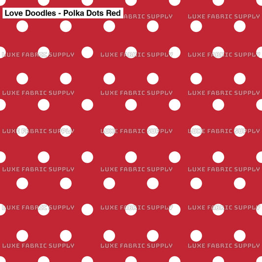 Love Doodles - Polka Dots Red