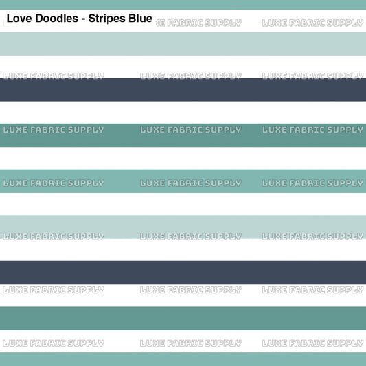 Love Doodles - Stripes Blue