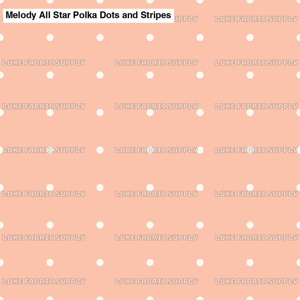 Melody All Star Polka Dots And Stripes All-Star Peach Lfs Catalog